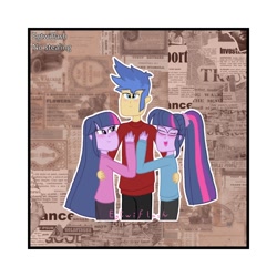 Size: 2000x2000 | Tagged: safe, artist:egtwiflash, derpibooru import, flash sentry, sci-twi, twilight sparkle, equestria girls, aesthetic, aesthetics, female, flash sentry gets all the waifus, flashlight, male, meme, sciflash, shipping, straight, twolight, waifu thief