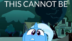 Size: 1280x720 | Tagged: safe, derpibooru import, edit, edited screencap, editor:quoterific, screencap, trixie, pony, unicorn, magic duel, cute, diatrixes, female, mare, night, solo