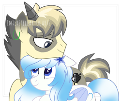 Size: 1781x1479 | Tagged: safe, artist:interstellar-quartz, derpibooru import, oc, oc only, oc:black diamond, oc:windy weather, pegasus, pony, female, horns, male, mare, simple background, stallion, transparent background