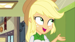 Size: 1920x1079 | Tagged: safe, derpibooru import, screencap, applejack, equestria girls, rainbow rocks, solo