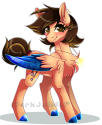 Size: 3160x3872 | Tagged: safe, artist:darkjillmlp123, derpibooru import, oc, oc:gabby, pegasus, pony, female, high res, mare, simple background, solo, transparent background, two toned wings, wings