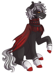 Size: 2400x3200 | Tagged: safe, artist:kikirdcz, derpibooru import, oc, oc:caliban, bat pony, pony, male, simple background, solo, stallion, transparent background