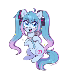 Size: 1800x2000 | Tagged: safe, artist:darkynez, derpibooru import, pony, anime, hatsune miku, kotobukiya, kotobukiya hatsune miku pony, ponified