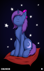 Size: 2160x3514 | Tagged: source needed, safe, artist:ob2908, derpibooru import, oc, oc:glare moon, unicorn, female, sitting