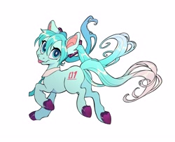 Size: 3802x3072 | Tagged: safe, artist:_psiionix_, derpibooru import, earth pony, pony, anime, colored hooves, hatsune miku, kotobukiya hatsune miku pony, necktie, ponified, simple background, vocaloid