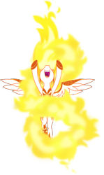 Size: 5946x10000 | Tagged: safe, artist:chrzanek97, derpibooru import, daybreaker, alicorn, pony, absurd resolution, female, mane of fire, mare, simple background, solo, transparent background, vector