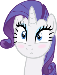 Size: 717x940 | Tagged: safe, artist:shadowweaver97, derpibooru import, rarity, pony, unicorn, simple ways, blushing, cute, eye twitch, female, looking up, mare, shocked, simple background, solo, transparent background, twitch, vector