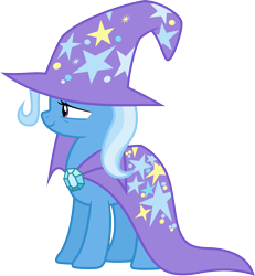 Size: 3000x3243 | Tagged: safe, artist:jeatz-axl, derpibooru import, trixie, pony, unicorn, cape, clothes, female, hat, mare, simple background, smiling, solo, transparent background, trixie's cape, trixie's hat, vector