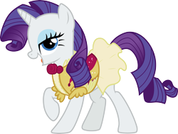 Size: 3973x3000 | Tagged: safe, artist:cloudyglow, derpibooru import, rarity, pony, unicorn, sweet and elite, clothes, dress, female, frilly dress, looking at you, raised hoof, raised leg, simple background, solo, stupid sexy rarity, transparent background, vector