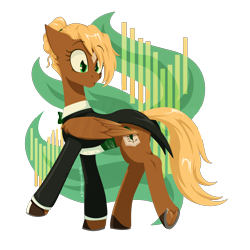 Size: 3200x3200 | Tagged: safe, artist:willoillo, derpibooru import, oc, oc only, oc:threnody, pegasus, pony, fallout equestria, fallout equestria: speak, clothes, fanfic art, pegasus oc, tuxedo