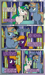 Size: 1920x3169 | Tagged: safe, artist:alexdti, derpibooru import, oc, oc only, oc:ale, oc:marco, oc:umberto, pegasus, pony, unicorn, comic:quest for friendship, female, male, mare, stallion