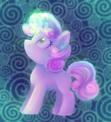 Size: 1900x2080 | Tagged: safe, artist:equmoria, derpibooru import, sweetie belle, unicorn, female, filly, magic, magic aura, missing cutie mark, no cutie marks because im lazy, solo