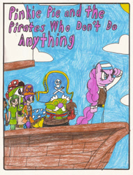 Size: 1682x2199 | Tagged: safe, artist:magic-kristina-kw, derpibooru import, pinkie pie, pirate, pirate pinkie pie, veggietales