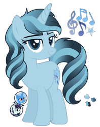 Size: 3700x4700 | Tagged: safe, artist:magicuniclaws, derpibooru import, coloratura, trixie, oc, pony, unicorn, female, magical lesbian spawn, mare, offspring, parent:coloratura, parent:trixie, rara, simple background, transparent background