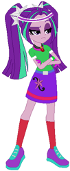 Size: 214x527 | Tagged: safe, artist:selenaede, artist:user15432, derpibooru import, aria blaze, human, equestria girls, base used, belt, clothes, crossed arms, cutie mark, cutie mark on clothes, gloves, golf, green dress, jewelry, necklace, pendant, purple shoes, red socks, shoes, sneakers, socks, sports, sports outfit, sporty style, sweatband