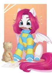 Size: 763x1080 | Tagged: safe, artist:sofiko-ko, derpibooru import, oc, oc only, bat pony, pony, bat pony oc, solo