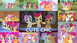 Size: 1280x721 | Tagged: safe, derpibooru import, edit, edited screencap, editor:quoterific, screencap, apple bloom, applejack, fluttershy, pinkie pie, rarity, scootaloo, sweetie belle, twilight sparkle, unicorn twilight, earth pony, pegasus, pony, unicorn, appleoosa's most wanted, crusaders of the lost mark, flight to the finish, growing up is hard to do, hearts and hooves day (episode), just for sidekicks, one bad apple, pinkie pride, season 1, season 2, season 3, season 4, season 5, season 6, season 8, season 9, stare master, surf and/or turf, the fault in our cutie marks, the mane attraction, the show stoppers, ^^, adorabloom, apple bloom's bow, babs seed song, being big is all it takes, bow, cape, carousel boutique, clothes, cmc cape, cute, cutealoo, cutie mark crusaders, diasweetes, drinking, drinking straw, eyes closed, female, filly, hair bow, hearts as strong as horses, mare, milkshake, offscreen character, older, older apple bloom, older cmc, older scootaloo, older sweetie belle, open mouth, smiling, sugarcube corner, the magic inside, twilight's castle