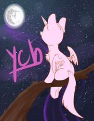 Size: 1500x1926 | Tagged: safe, artist:yuris, derpibooru import, nightmare moon, oc, oc only, pony, commission, moon, night, solo, ych sketch, your character here