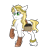 Size: 3000x3000 | Tagged: safe, artist:gingygin, derpibooru import, oc, oc only, oc:ambrosia apple, pony, unicorn, basket, body freckles, female, filly, floral head wreath, flower, freckles, hoof boots, offspring, parent:applejack, parent:prince blueblood, parents:bluejack, plant, raised hoof, raised leg, shoulder freckles, simple background, solo, transparent background, unshorn fetlocks