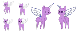 Size: 1718x738 | Tagged: safe, artist:alari1234-bases, derpibooru import, oc, oc only, alicorn, pony, amending fences, alicorn oc, bald, base, eyelashes, eyes closed, female, frown, haycartes' method, horn, mare, pointy hooves, simple background, transparent background, unamused, wings