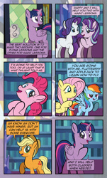 Size: 1920x3169 | Tagged: safe, artist:alexdti, derpibooru import, applejack, fluttershy, pinkie pie, rainbow dash, rarity, starlight glimmer, twilight sparkle, twilight sparkle (alicorn), alicorn, pony, comic:quest for friendship, mane six