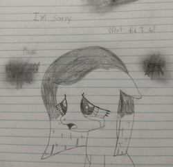 Size: 3024x2914 | Tagged: safe, artist:tenebris, oc, oc:cherry bottom, earth pony, pony, colt, crying, foal, male, solo