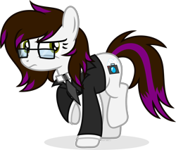 Size: 10379x8859 | Tagged: safe, artist:suramii, derpibooru import, oc, oc:kayla, earth pony, pony, absurd resolution, clothes, female, glasses, mare, simple background, solo, suit, transparent background, vector