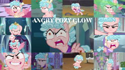 Size: 1280x721 | Tagged: safe, derpibooru import, edit, edited screencap, editor:quoterific, screencap, cozy glow, lord tirek, alicorn, pegasus, pony, frenemies (episode), school raze, season 8, season 9, the ending of the end, alicornified, angry, clothes, cozy glow is not amused, cozybetes, cozycorn, cute, duo, evil, evil grin, female, filly, glowing horn, grin, horn, madorable, magic, magic aura, male, messy mane, narrowed eyes, offscreen character, pure concentrated unfiltered evil of the utmost potency, pure unfiltered evil, race swap, smiling, solo focus, unamused, winter outfit, yelling