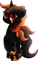 Size: 3027x4896 | Tagged: safe, artist:lincolnbrewsterfan, derpibooru exclusive, derpibooru import, pony of shadows, oc, oc only, oc:harvestside, alicorn, hybrid, fallout equestria, fallout equestria: project horizons, my little pony: the movie, .svg available, absurd resolution, alicorn oc, black, body markings, coat markings, crossed hooves, crossed legs, cute, cute face, cute smile, cuteness overload, descendant, facial markings, fanfic art, folded wings, gradient mane, gradient tail, gray, headcanon in the description, horn, hybrid oc, inkscape, insignia, looking up, movie accurate, ocbetes, offspring, orange (color), parent:boo, parent:stygian, parents:canon x oc, profile, red eyes, red eyes take warning, shadow alicorn, shadow pony, smiling, solo, svg, two toned mane, two toned tail, two toned wings, vector, wings