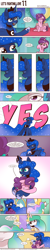 Size: 1300x6526 | Tagged: safe, artist:saturdaymorningproj, derpibooru import, princess celestia, princess luna, sugar belle, alicorn, pony, unicorn, comic:let's fighting love, celestia is not amused, comic, dialogue, hoof shoes, horn, magic, speech bubble, telekinesis, unamused