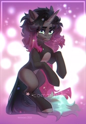 Size: 2423x3507 | Tagged: safe, artist:fenwaru, derpibooru import, oc, oc only, pony, unicorn, looking at you, solo, sparkles