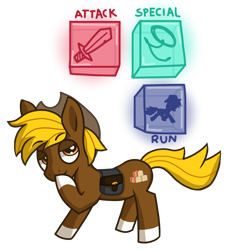 Size: 2048x2048 | Tagged: safe, artist:nyancat380, oc, oc only, oc:acres, earth pony, pony, blonde, blonde mane, blonde tail, brown coat, cowboy hat, earth pony oc, hazel eyes, lasso, looking up, male, raised hoof, raised leg, saddle bag, silhouette, simple background, solo, stallion, sword, text, transparent background, weapon
