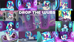 Size: 1280x720 | Tagged: safe, derpibooru import, edit, edited screencap, editor:quoterific, screencap, dj pon-3, pinkie pie, vinyl scratch, earth pony, pony, unicorn, a canterlot wedding, celestial advice, fake it 'til you make it, grannies gone wild, slice of life (episode), suited for success, testing testing 1-2-3, the best night ever, the saddle row review, bipedal, bridesmaid dress, clothes, cute, dj pon 3 vs octavia melody (rio 2011), dress, female, feminism, glowing horn, gritted teeth, headphones, horn, magic, magic aura, record player, rio, rio (2011), speakers, teeth, turntable, vinylbetes, vinylsass