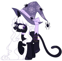 Size: 1280x1253 | Tagged: safe, artist:m-00nlight, derpibooru import, oc, pony, unicorn, female, hat, mare, simple background, solo, transparent background, witch hat