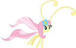 Size: 4694x3000 | Tagged: safe, artist:cloudyglow, derpibooru import, fluttershy, breezie, it ain't easy being breezies, .ai available, breeziefied, seabreeze's flower, simple background, solo, species swap, transparent background, vector