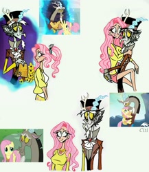 Size: 1747x2015 | Tagged: safe, artist:citi, derpibooru import, screencap, discord, fluttershy, human, keep calm and flutter on, the last problem, to where and back again, humanized, older, older fluttershy, scene interpretation, screencap reference