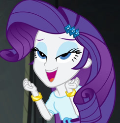 Size: 602x618 | Tagged: safe, derpibooru import, screencap, rarity, equestria girls, friendship games, cropped, out of context, solo