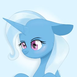 Size: 1600x1600 | Tagged: safe, artist:shamone, derpibooru import, trixie, pony, unicorn, bust, female, mare, solo, solo female