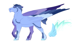 Size: 2700x1600 | Tagged: safe, artist:uunicornicc, derpibooru import, oc, pegasus, pony, colored wings, male, multicolored wings, simple background, solo, stallion, white background, wings