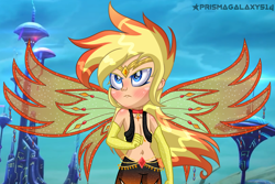 Size: 3648x2438 | Tagged: safe, artist:prismagalaxy514, artist:skyfallfrost, derpibooru import, human, equestria girls, barely eqg related, base used, cartoon network, clothes, crossover, enchantix, equestria girls style, equestria girls-ified, fairy, fairy wings, fairyized, flowing hair, gemstones, gloves, gold, headpiece, johnny test, long gloves, long hair, orange wings, rainbow s.r.l, solo, sparkles, sparkly wings, teletoon, wildbrain, wings, winx, winx club, winxified, zenith