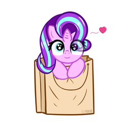 Size: 3402x3402 | Tagged: safe, artist:cxynbl, derpibooru import, starlight glimmer, pony, unicorn, cute, heart, solo