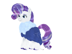 Size: 1832x1370 | Tagged: safe, derpibooru import, rarity, pony, unicorn, the last problem, female, mare, older, older rarity, simple background, solo, white background