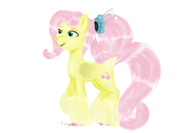 Size: 1832x1370 | Tagged: safe, derpibooru import, fluttershy, pegasus, the last problem, female, simple background, solo, white background