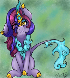 Size: 1505x1675 | Tagged: safe, artist:zomixnu, derpibooru import, kirin, pony, solo