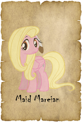 Size: 1000x1500 | Tagged: safe, alternate version, artist:malte279, derpibooru import, oc, oc:maid mareian, tails of equestria, lore, parchment, pen and paper rpg, recolor, robin hood