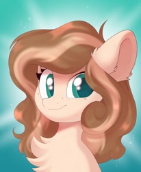 Size: 842x1024 | Tagged: safe, artist:kebchach, derpibooru import, oc, oc only, earth pony, pony, chest fluff, looking at you, smiling, solo