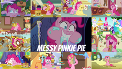 Size: 1280x721 | Tagged: safe, derpibooru import, edit, edited screencap, editor:quoterific, screencap, applejack, braeburn, donut joe, fluttershy, gummy, gustave le grande, mulia mild, pinkie pie, princess celestia, rarity, twilight sparkle, unicorn twilight, alicorn, alligator, donkey, earth pony, pegasus, pony, unicorn, a bird in the hoof, a friend in deed, castle sweet castle, every little thing she does, hearthbreakers, mmmystery on the friendship express, season 1, season 2, season 5, season 6, season 7, season 9, secrets and pies, swarm of the century, the ending of the end, the lost treasure of griffonstone, the return of harmony, the saddle row review, the summer sun setback, ^^, applejack's hat, cake, clothes, cowboy hat, crown, cute, diapinkes, donut, eating, eyes closed, female, food, friendship express, hat, jewelry, male, mare, messy eating, nose in the air, open mouth, pancakes, pie, pinkie being pinkie, pinkie pie is best facemaker, regalia, self ponidox, smiling, stallion, sugarcube corner, twilight's castle, volumetric mouth, wall of tags