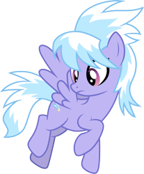 Size: 3000x3625 | Tagged: safe, artist:cloudyglow, cloudchaser, pegasus, pony, equestria games (episode), season 4, .ai available, cutie mark, female, high res, looking back, mare, simple background, solo, transparent background, vector