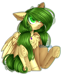 Size: 2061x2448 | Tagged: safe, artist:mediasmile666, derpibooru import, oc, oc only, pegasus, pony, female, jewelry, mare, pendant, simple background, sitting, solo, transparent background