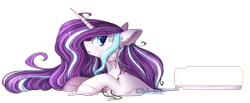 Size: 3000x1232 | Tagged: safe, artist:mediasmile666, derpibooru import, oc, oc only, pony, unicorn, bust, female, liquid pony, mare, profile, simple background, solo, transparent background